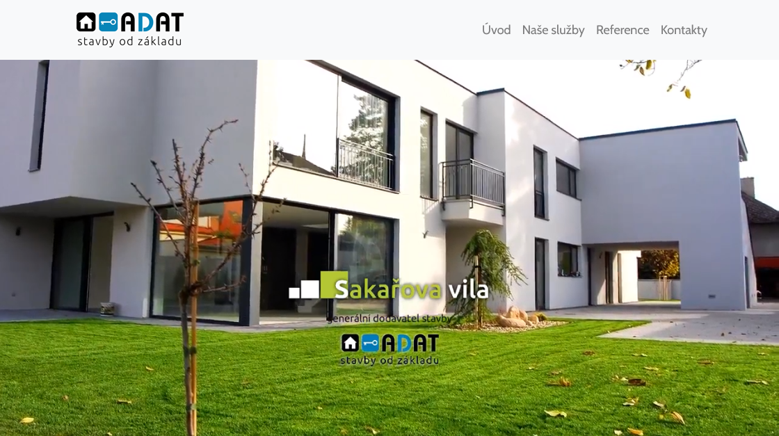 Webová prezentace společnosti Adat s.r.o.